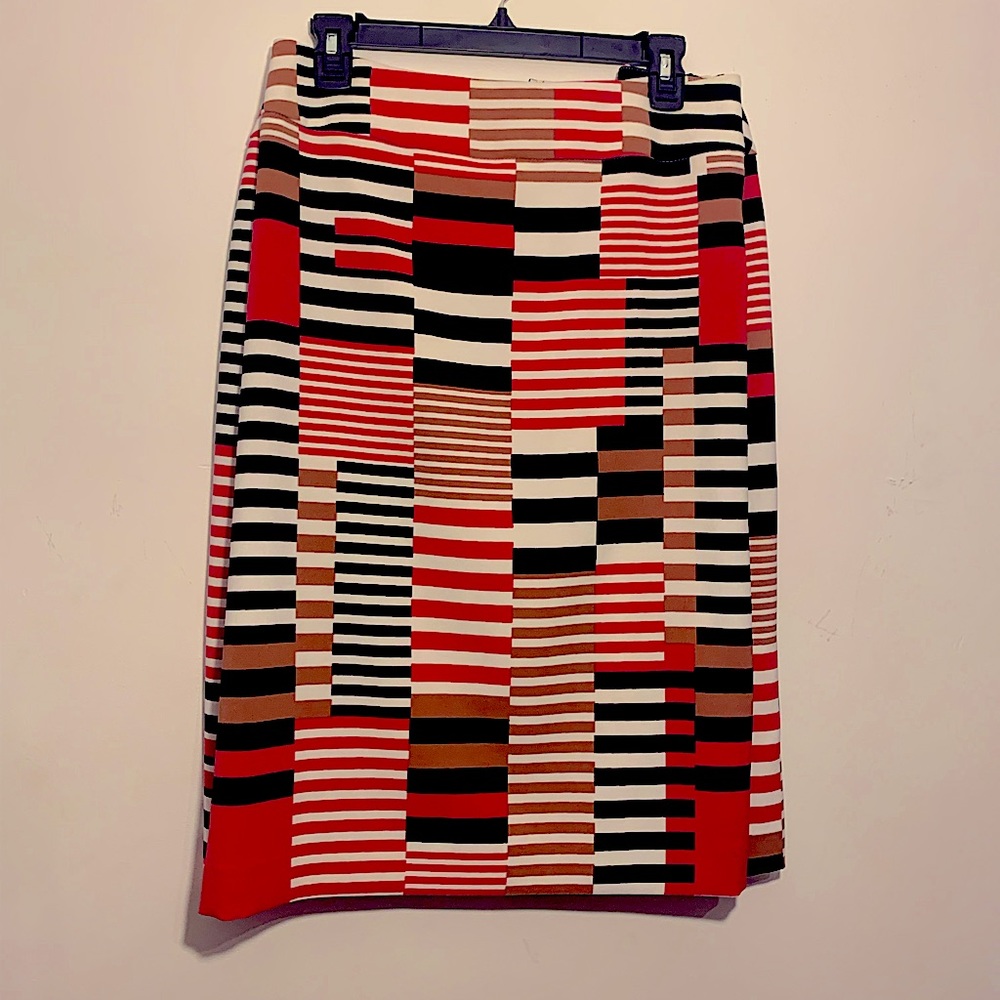 NINE WEST Pencil Abstract Skirt